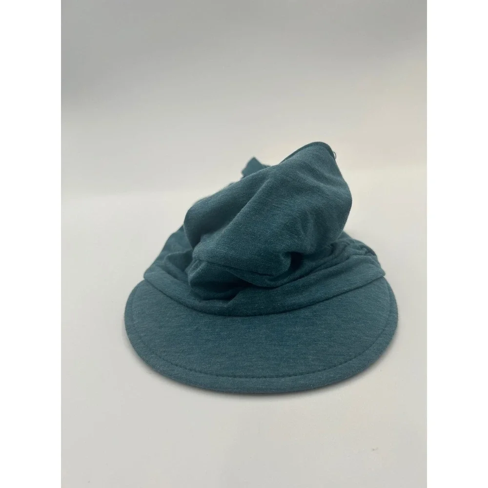 Duluth Trading Co Womens Knotted Headband Visor Teal Heather One Size B979